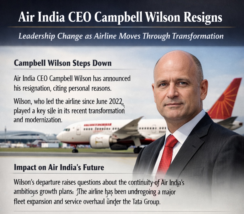 Air India CEO Campbell Wilson Resigns Amid Challenging Turnaround Phase
