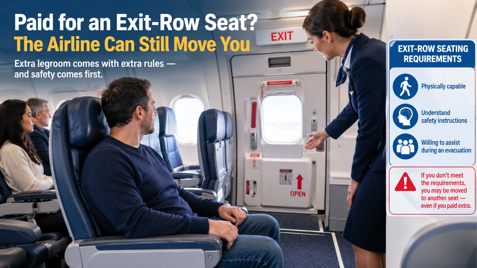 Paid for an Exit-Row Seat? The Airline Can Still Move You